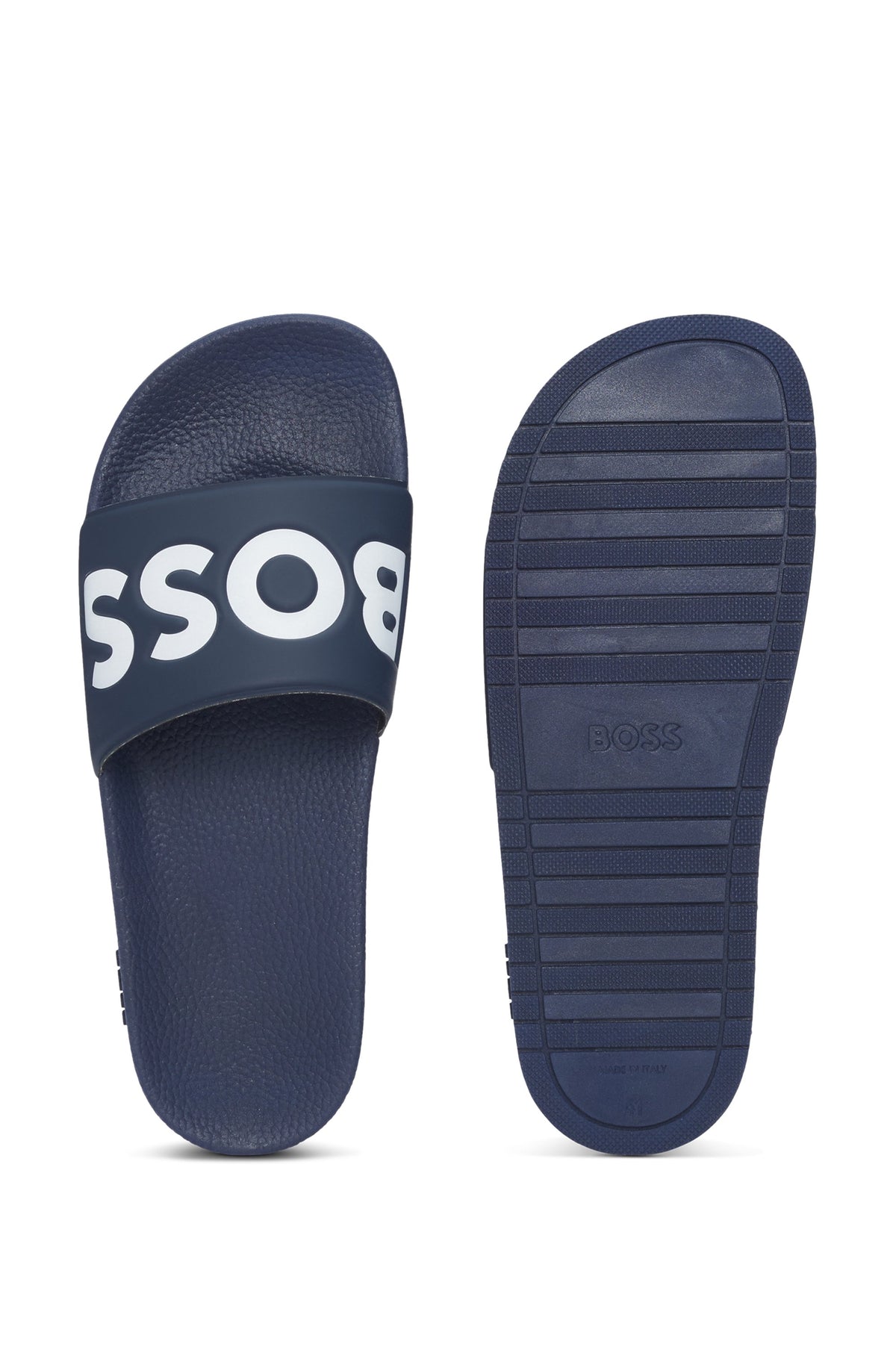 BOSS Bodywear & Swimwear Aryeh_Slid_npvlg Dark Blue Slides — view 2