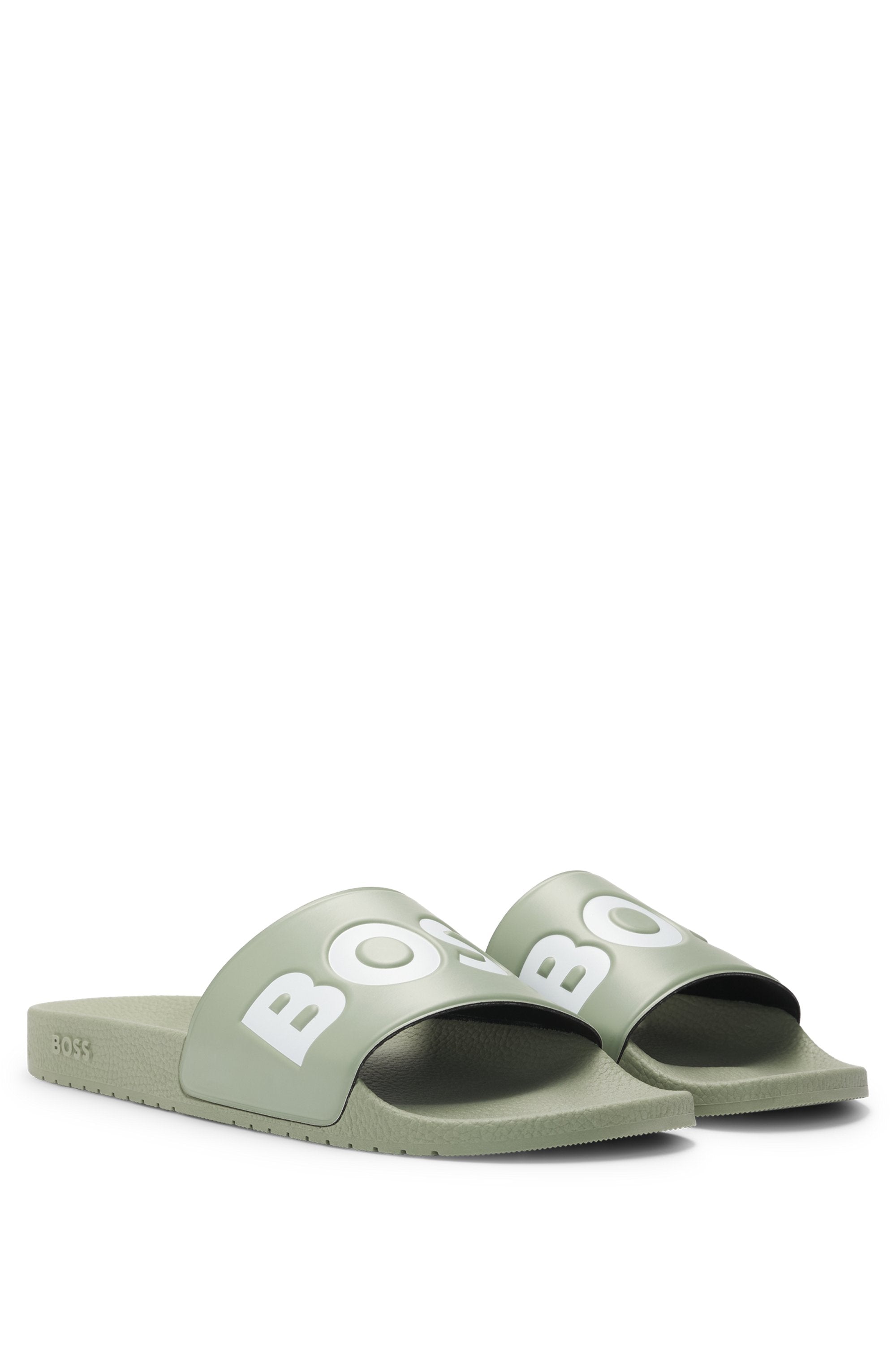 BOSS Bodywear & Swimwear Aryeh_Slid_npvlg Open Green Slides