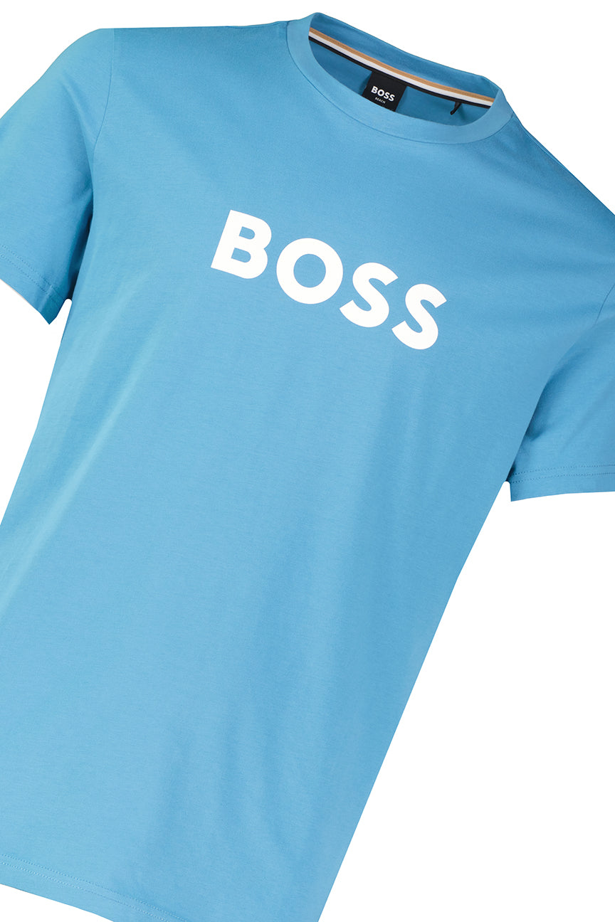 BOSS Bodywear & Swimwear T-Shirt RN Turquoise T Shirt — view 3