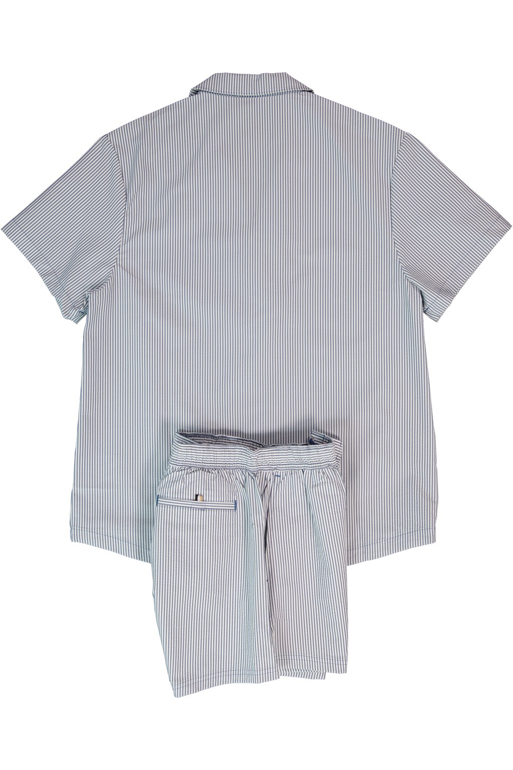 BOSS Bodywear & Swimwear Velvetfish_Shirt Open Blue Shirt & Velvetfish Open Blue Swimwear Shorts Set — view 2