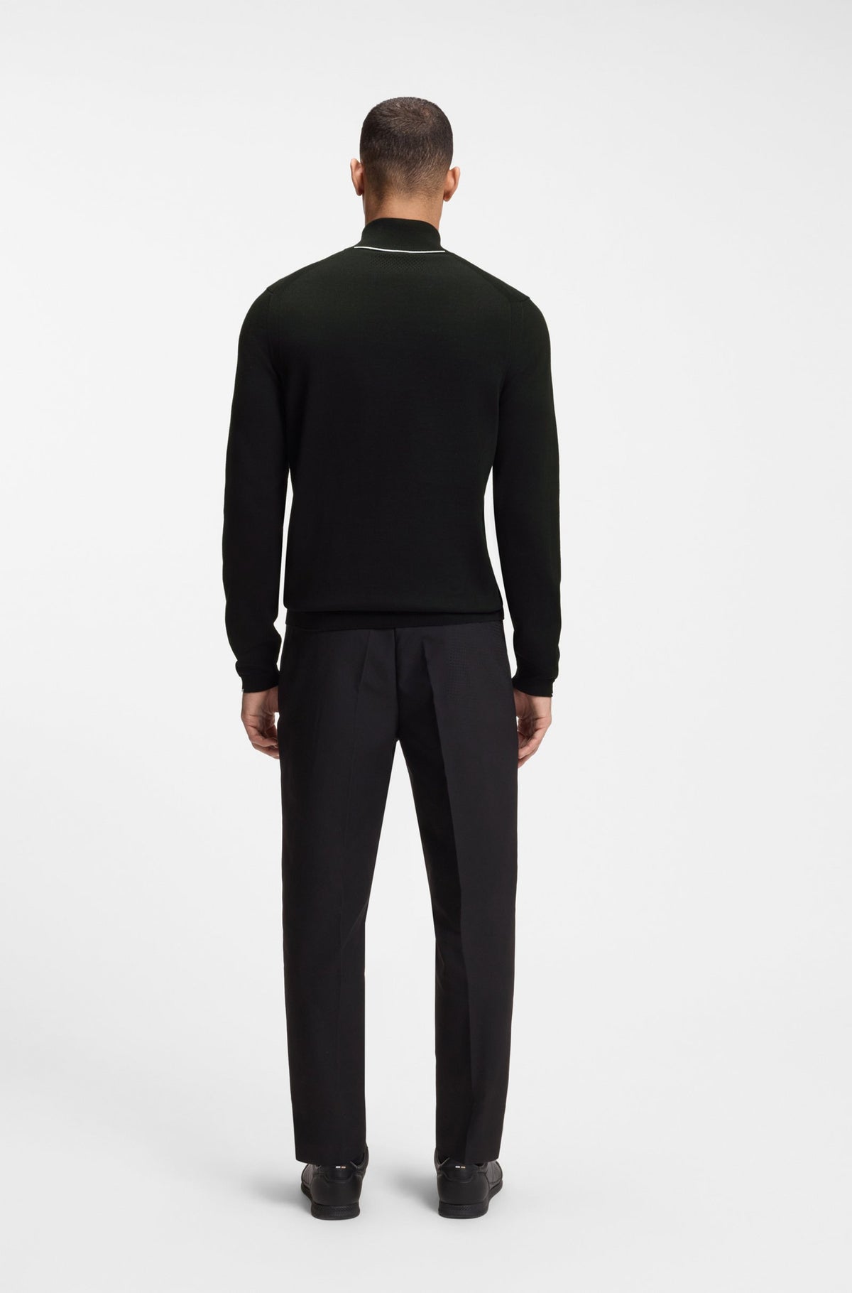 BOSS Green KN Ever-X PL Black Knitwear