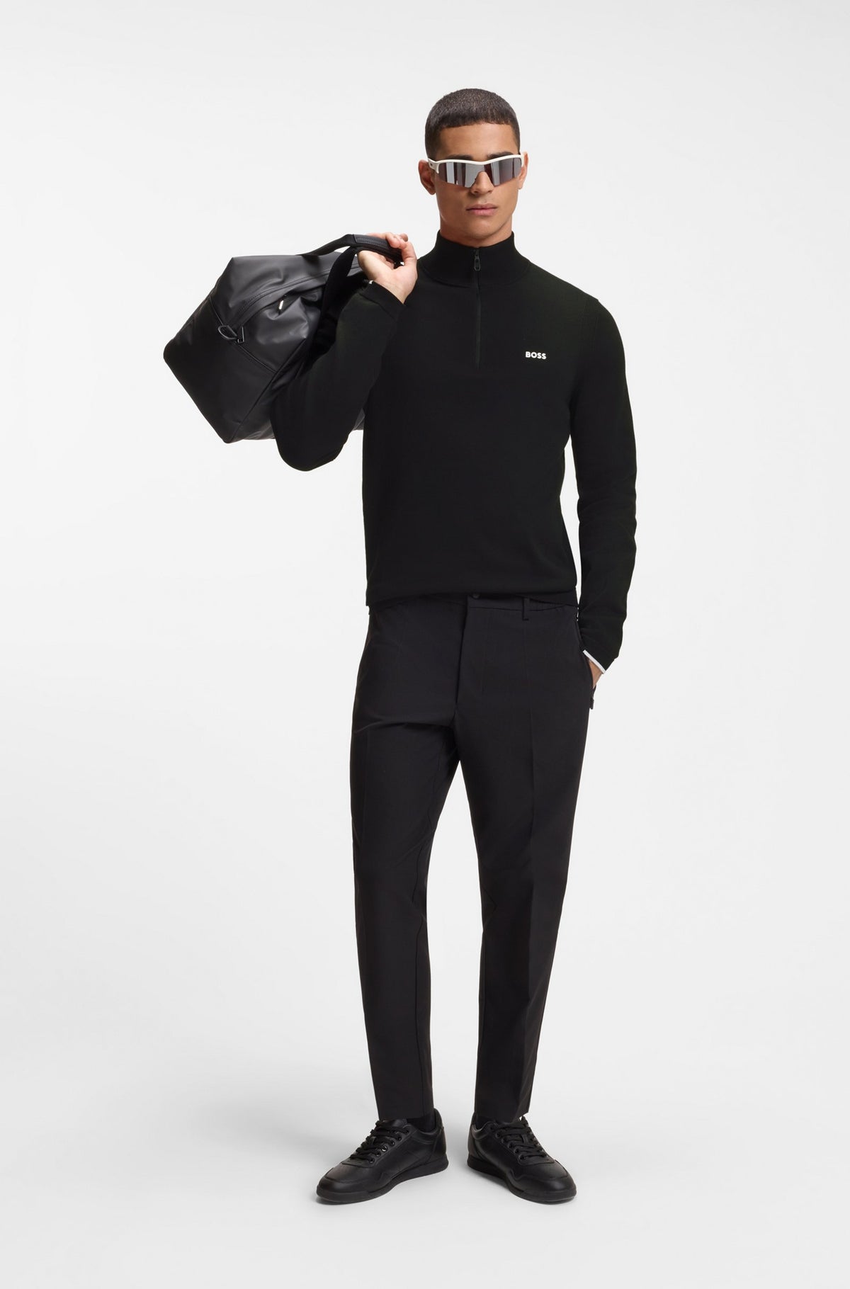 BOSS Green KN Ever-X PL Black Knitwear
