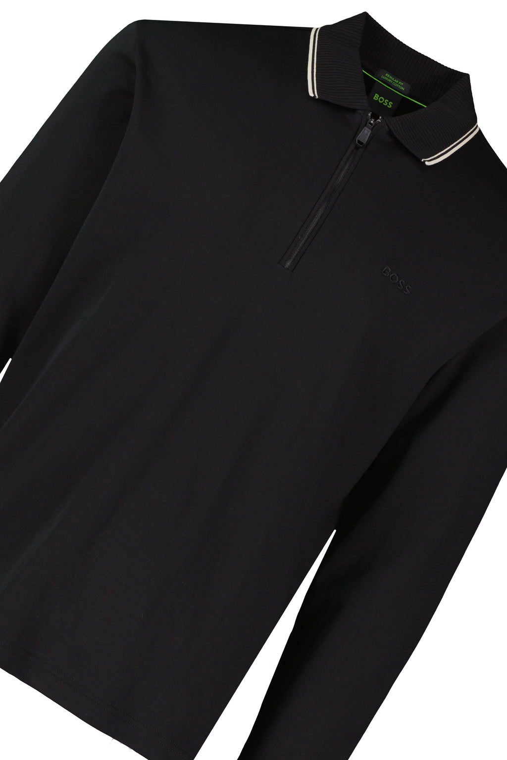 BOSS Green PL Cord Plisy Black Polo