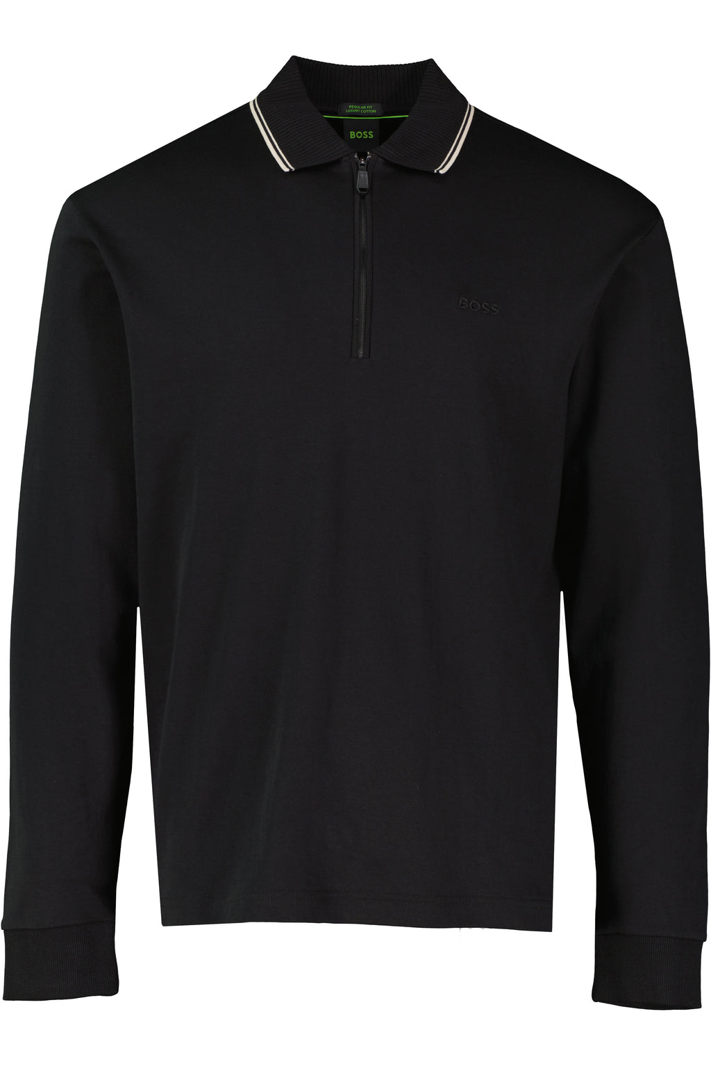 BOSS Green PL Cord Plisy Black Polo