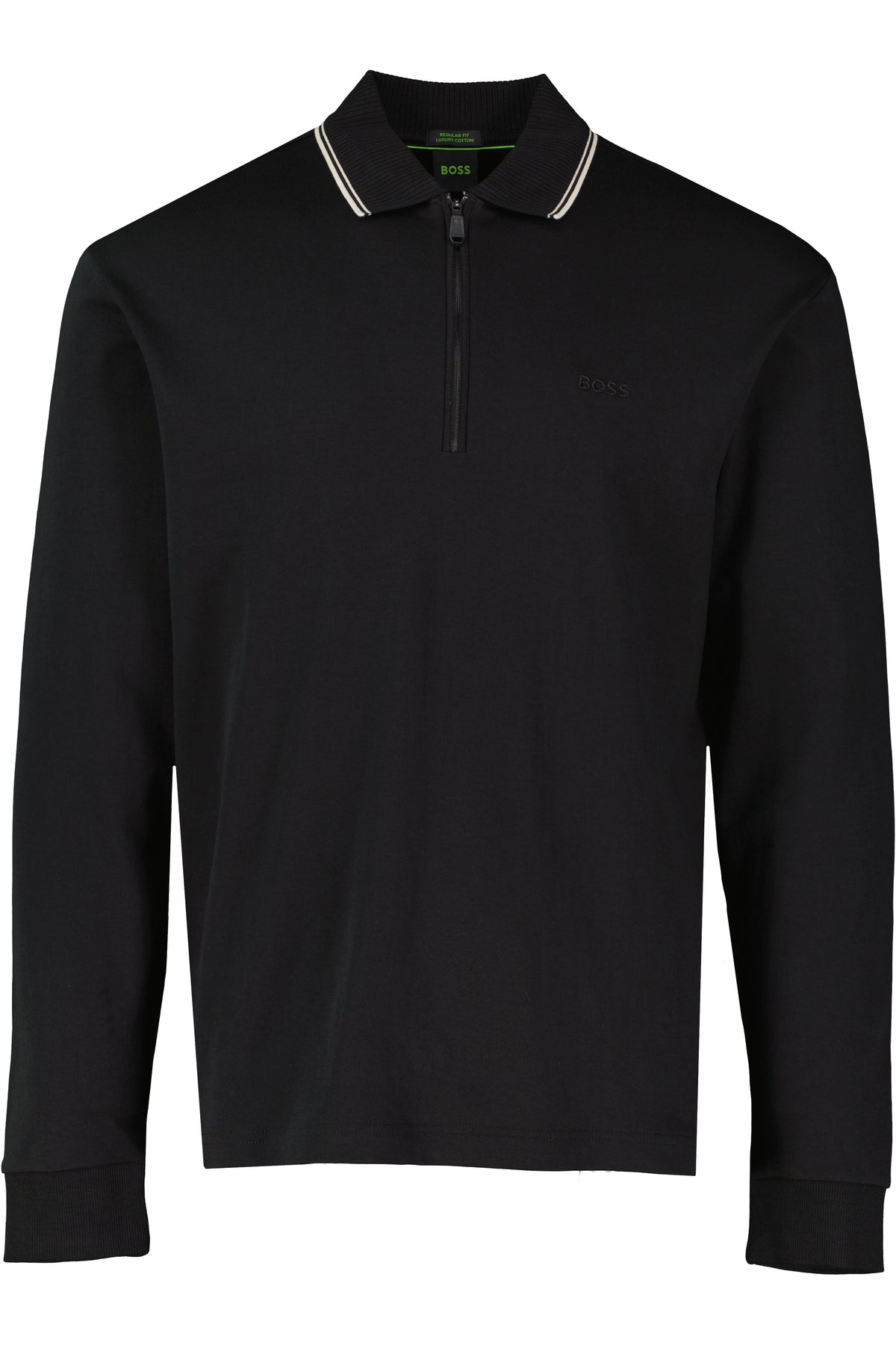 BOSS Green PL Cord Plisy Black Polo