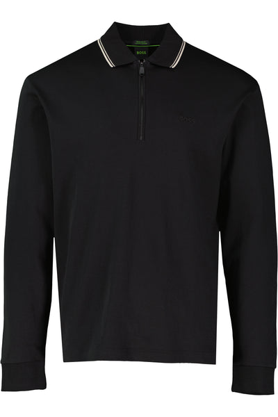 BOSS Green PL Cord Plisy Black Polo