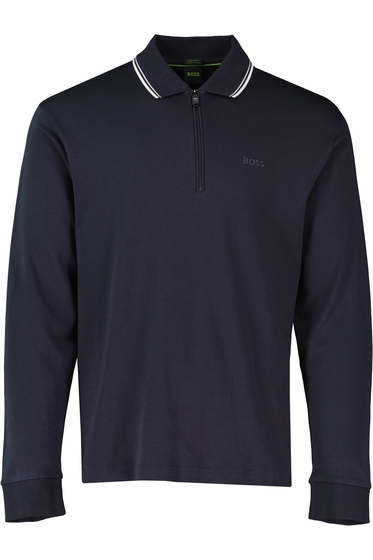 BOSS Green PL Cord Plisy Dark Blue Polo