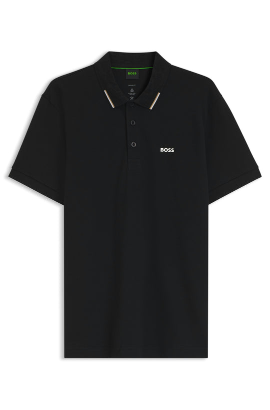 BOSS Green PL GOC Swing Black Paddy Polo Shirt