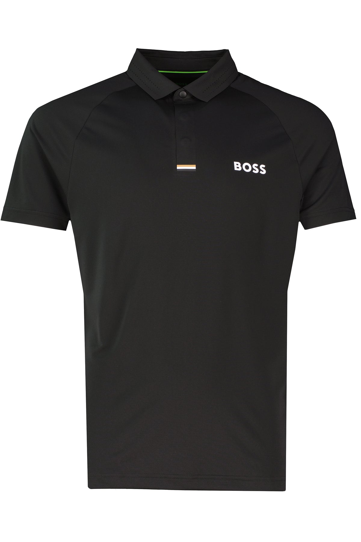 BOSS Green PL_GOC Paddytech Black Polo Shirt