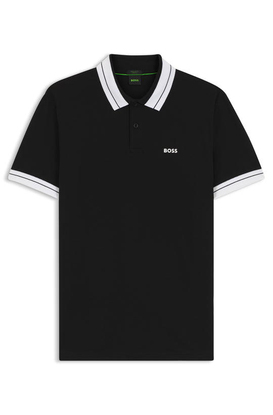 BOSS Green PL_Member Black Polo Shirt