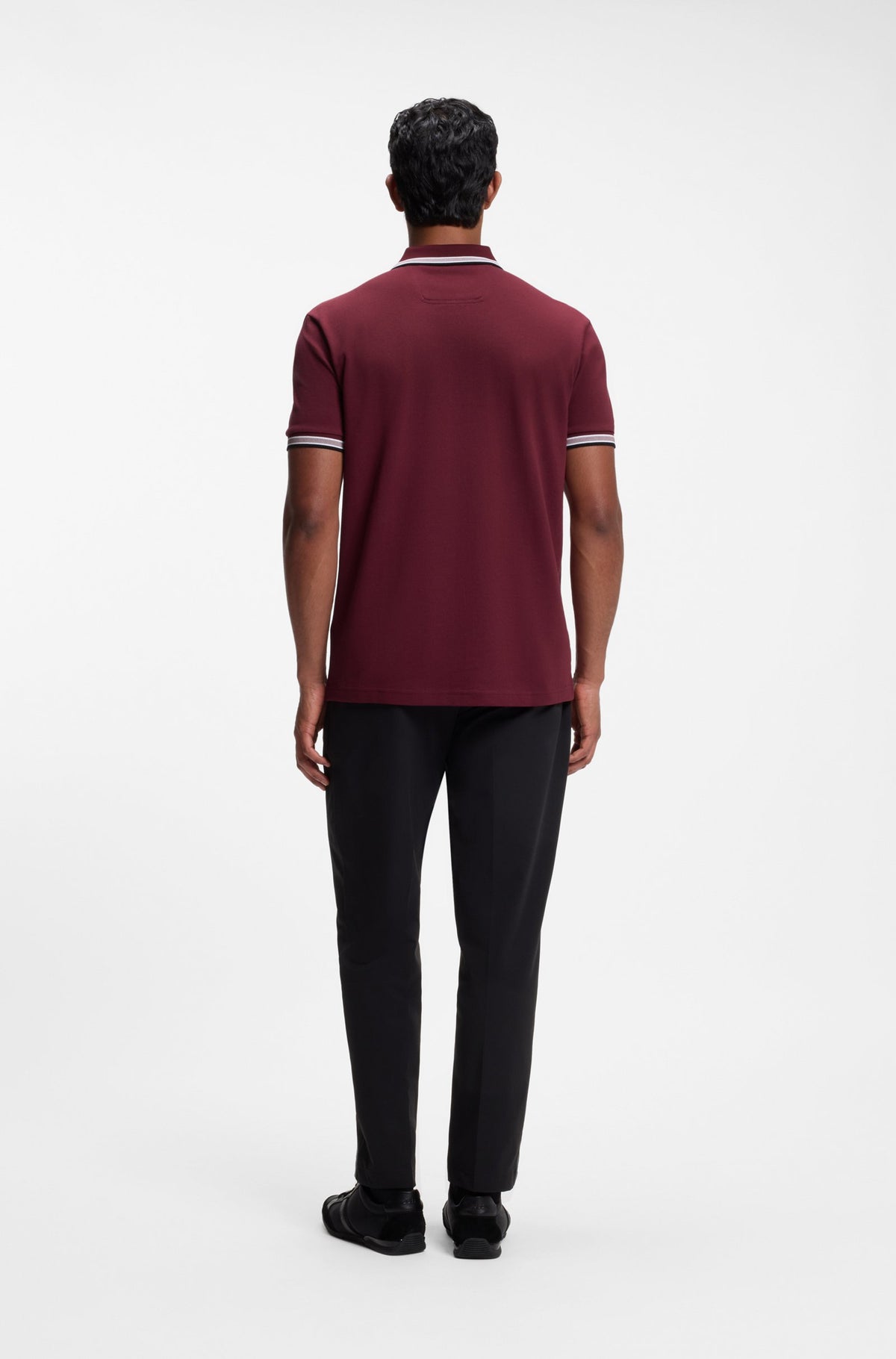 BOSS Green Paddy Dark Pink Polo Shirt