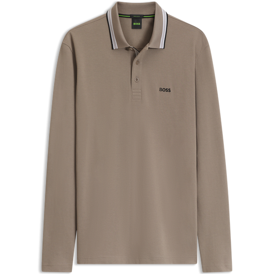 BOSS Green Plisy Light Beige Polo Shirt