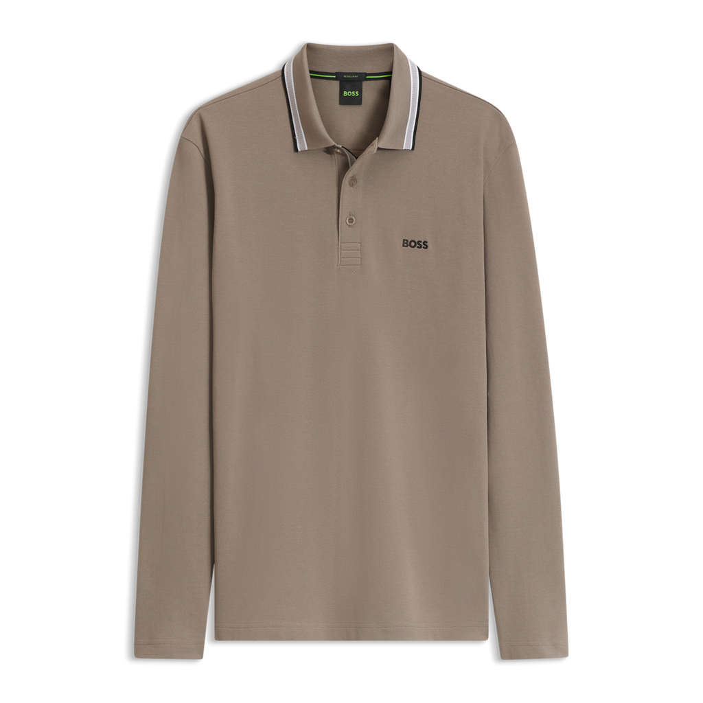 BOSS Green Plisy Light Beige Polo Shirt — view 2