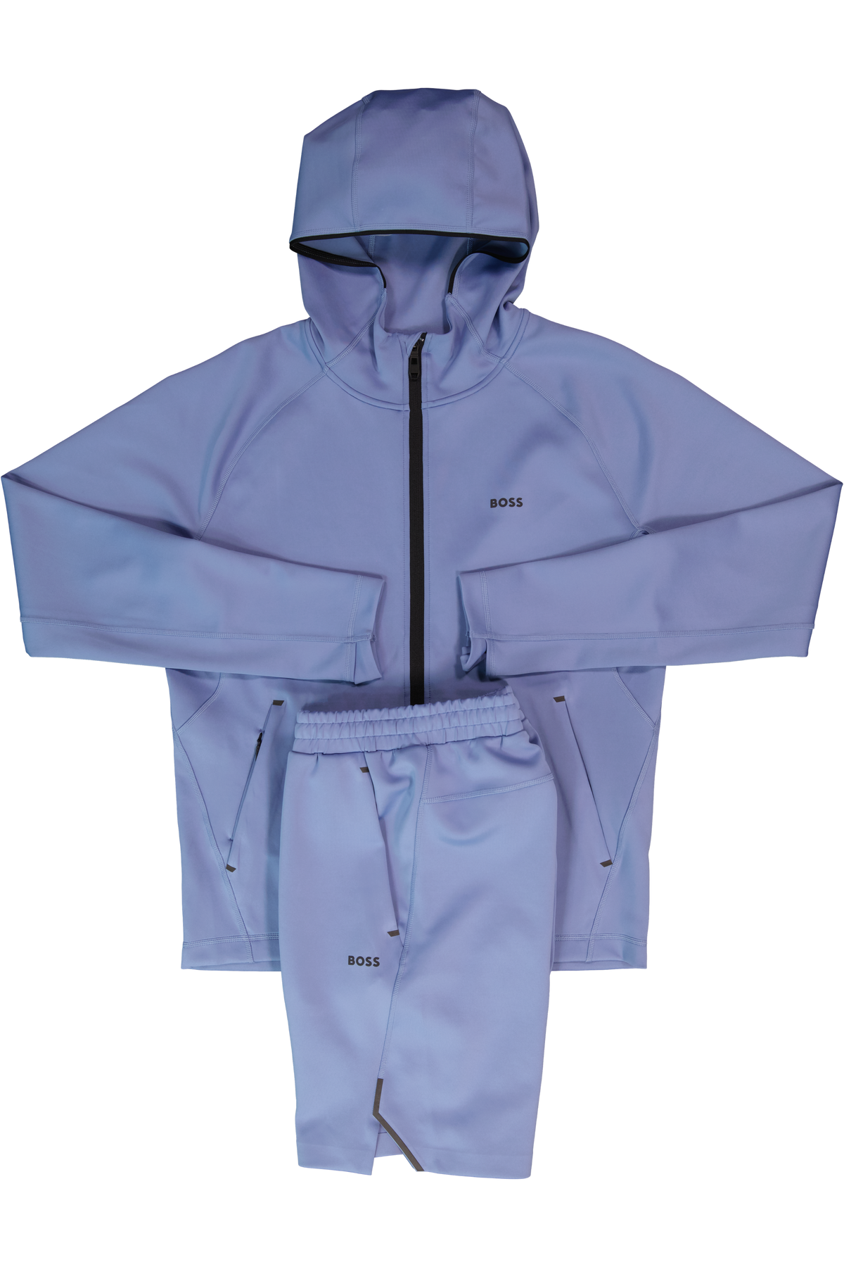 BOSS Green Sicon Active Light/Pastel Blue Hoodie & Hecon Active Light/Pastel Blue Shorts Set