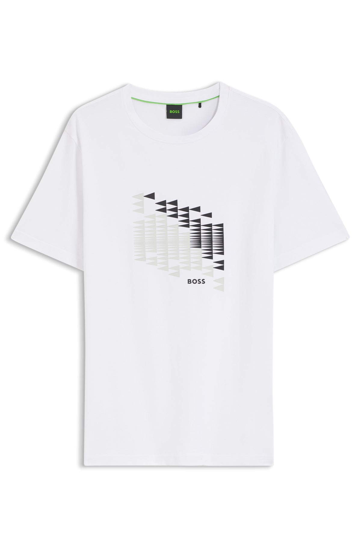 BOSS Green TS Network Flag White T Shirt — view 2