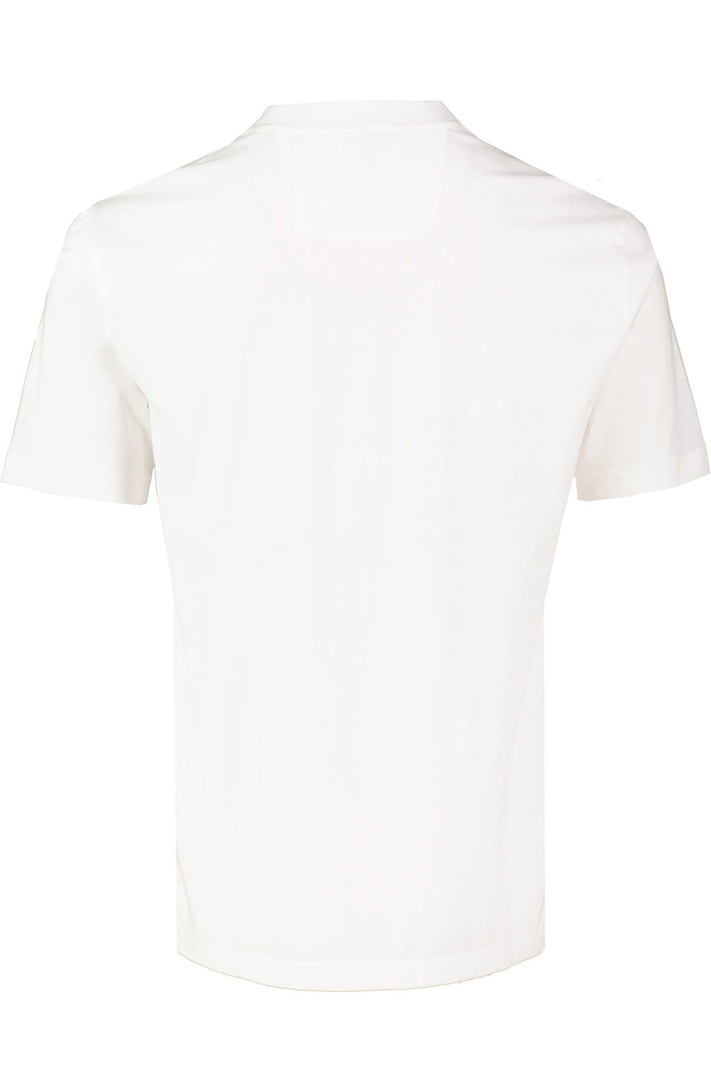 BOSS Green Tee Logo Rib White T Shirt