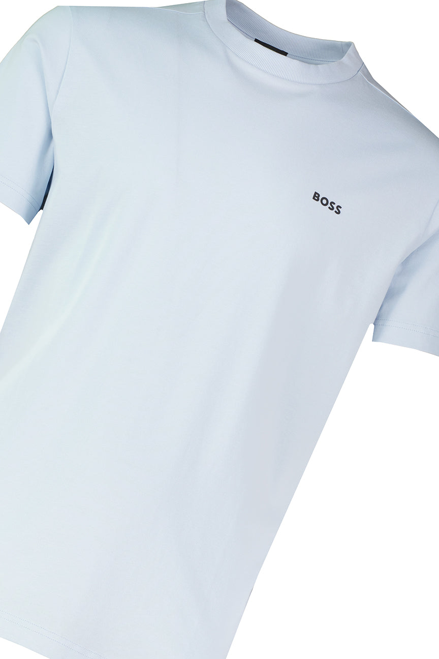 BOSS Green Tee Open Blue T Shirt