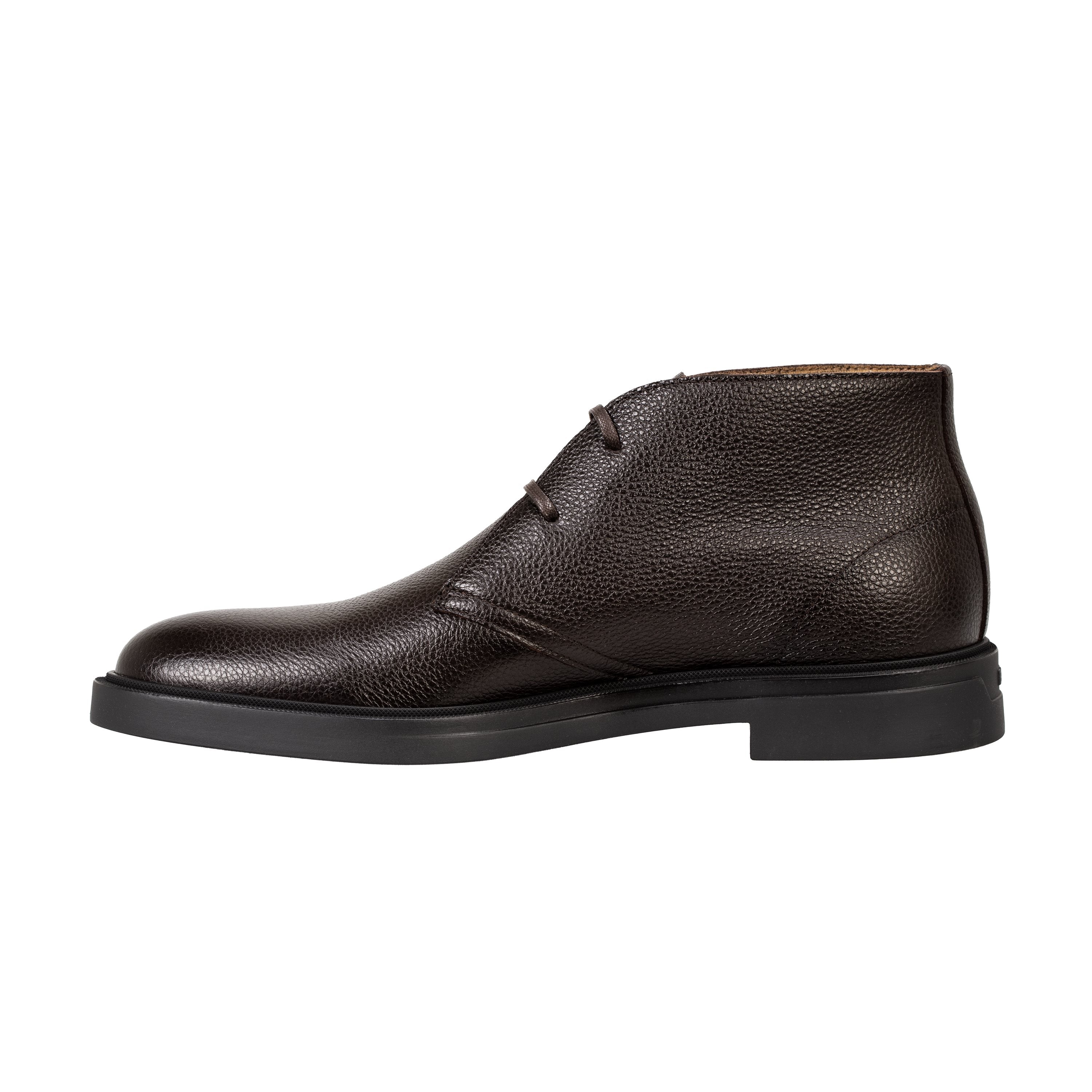 BOSS Black Calev Desb grwl Dark Brown Shoes — view 2
