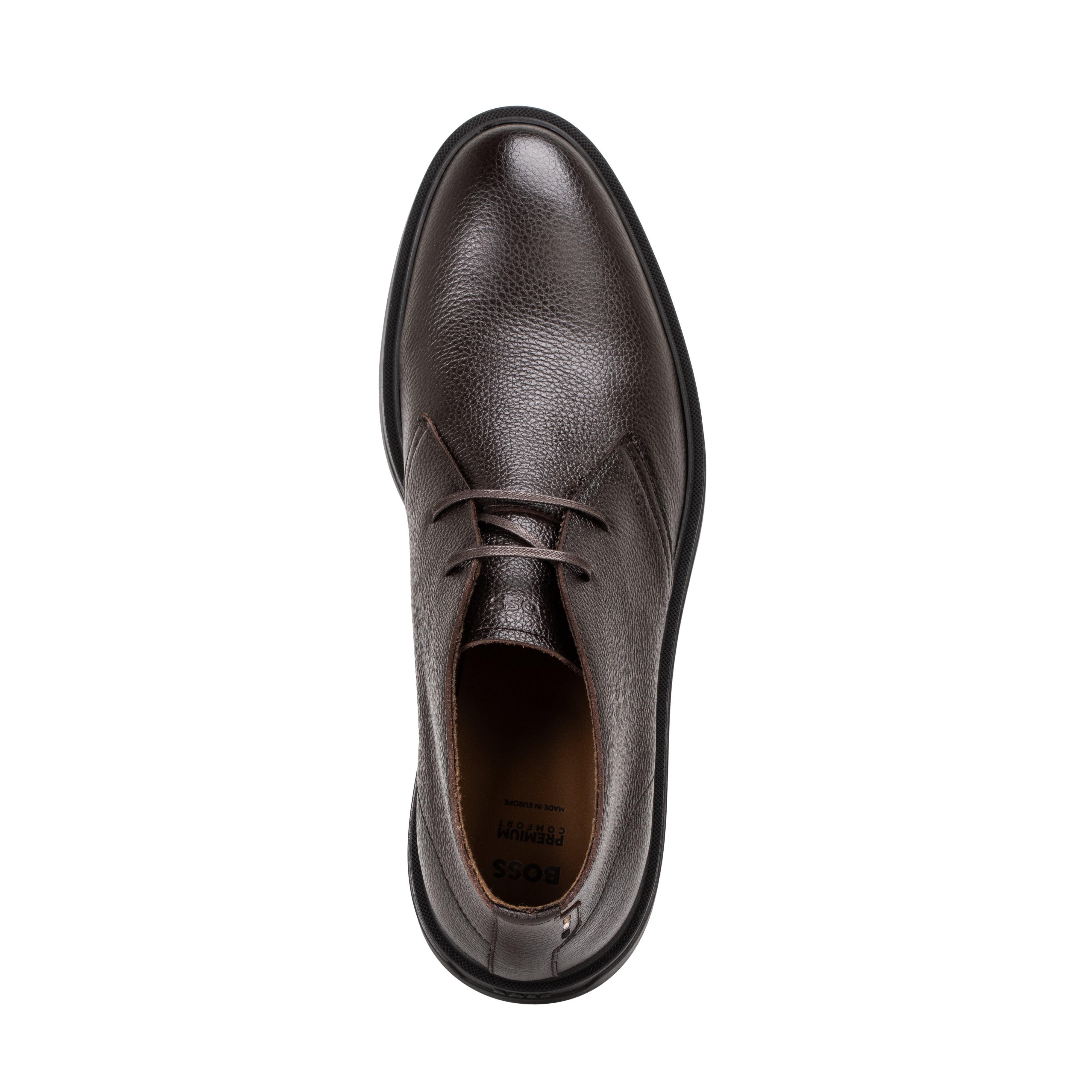 BOSS Black Calev Desb grwl Dark Brown Shoes — view 3