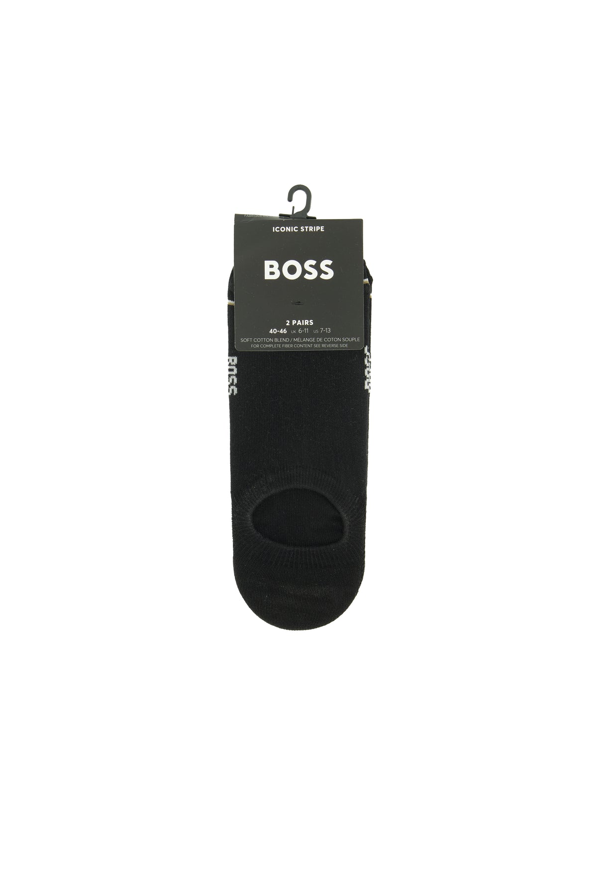 BOSS Bodywear & Swimwear 2P LC Iconic CC Black Socks — view 5