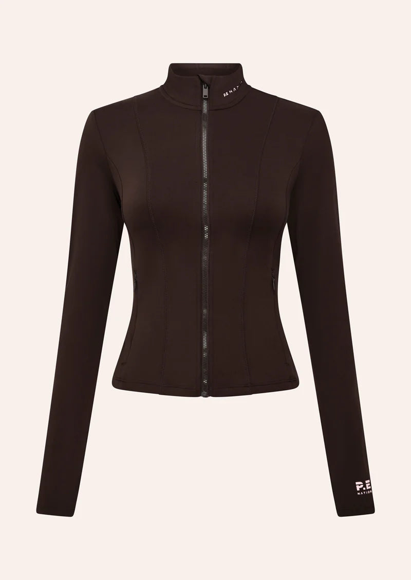 Women's P.E Nation Breakthrough Jacket in Espresso — view 6