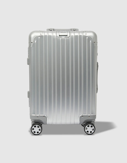Belier 20" Small Silver Aluminium Suitcase