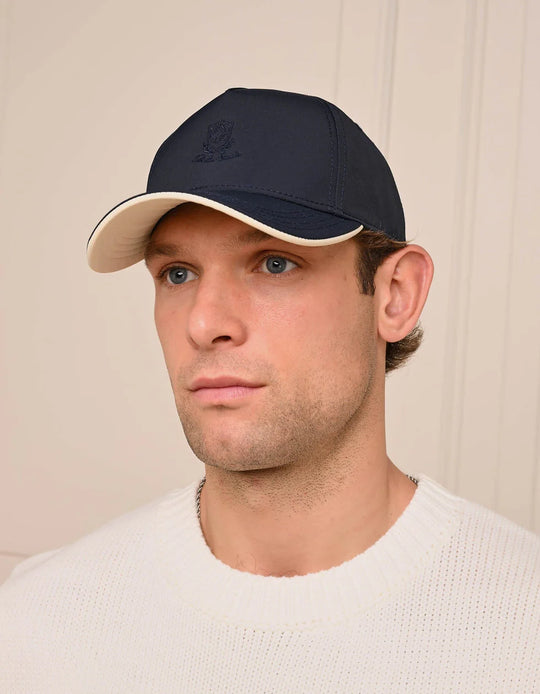 Belier Navy Crest Logo Cap