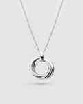 Bevel Trilogy Necklace in sterling silver