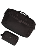 Men's BOSS Black Ray_N Black Soft Holdall Bag & Ray_N Black Wash Bag Two Piece Gift Set