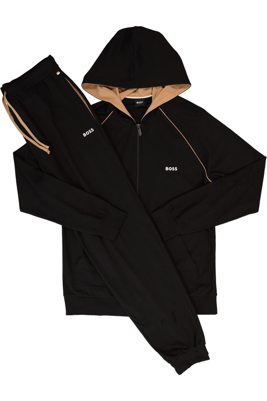 BOSS Black Mix & Match Jacket H Black Hoodie & Pant Tracksuit Set