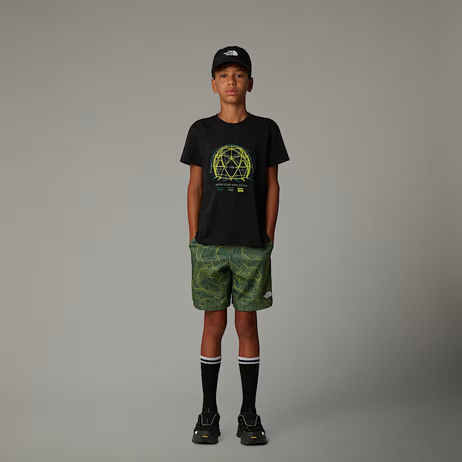 Boy's The North Face Black Graphic Relaxed T Shirt — view 2