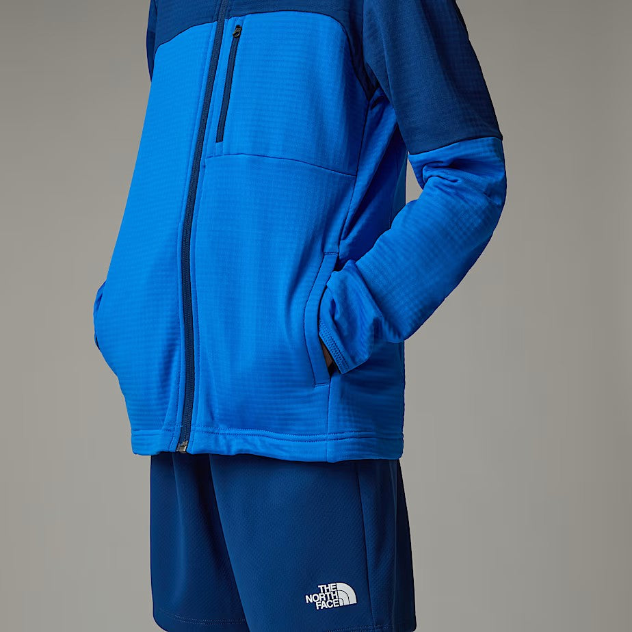 Boy's The North Face Hero Blue Midlayer Fleece Jacket — view 4