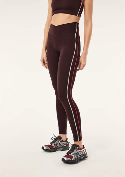 Women's P.E Nation Clarity Fl Legging In Dark Plum & Bittersweet & Soft Pink