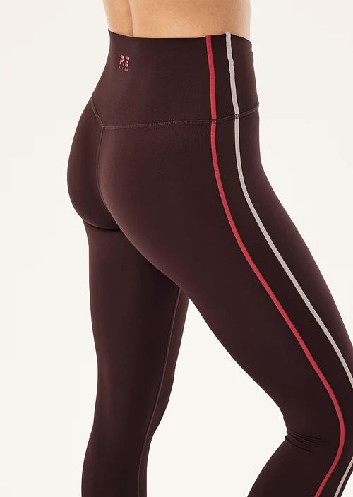 Women's P.E Nation Clarity Fl Legging In Dark Plum & Bittersweet & Soft Pink — view 3