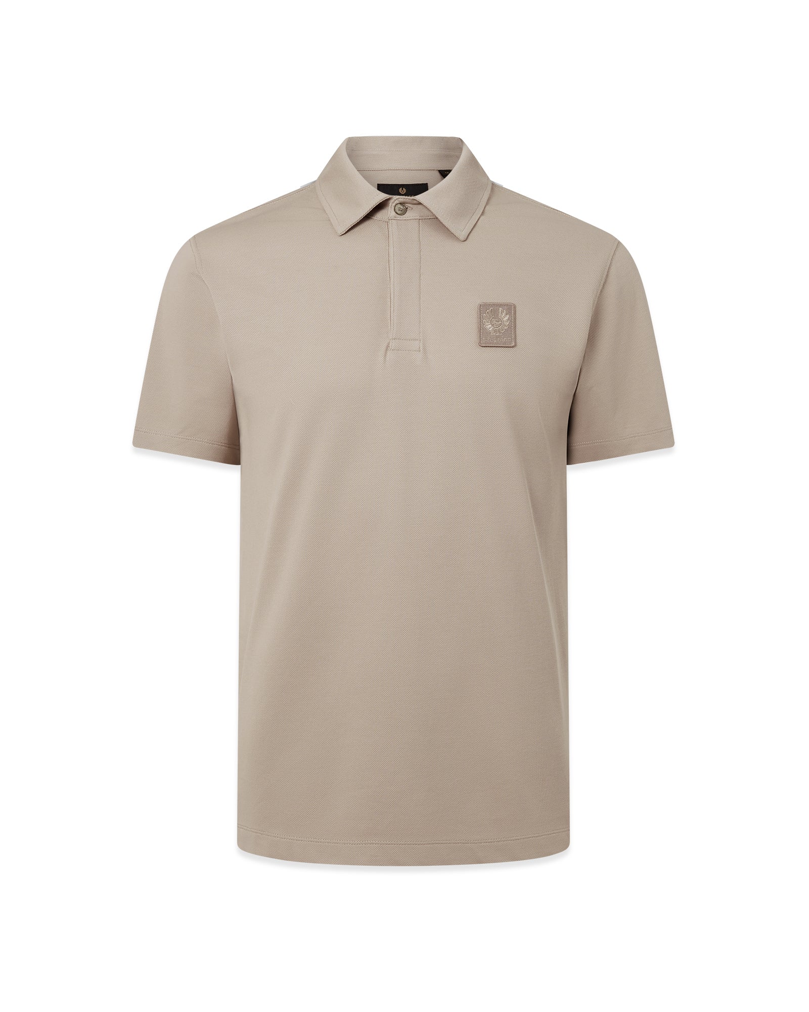 Mens Belstaff Curator Polo Concrete Polo Shirts — view 2