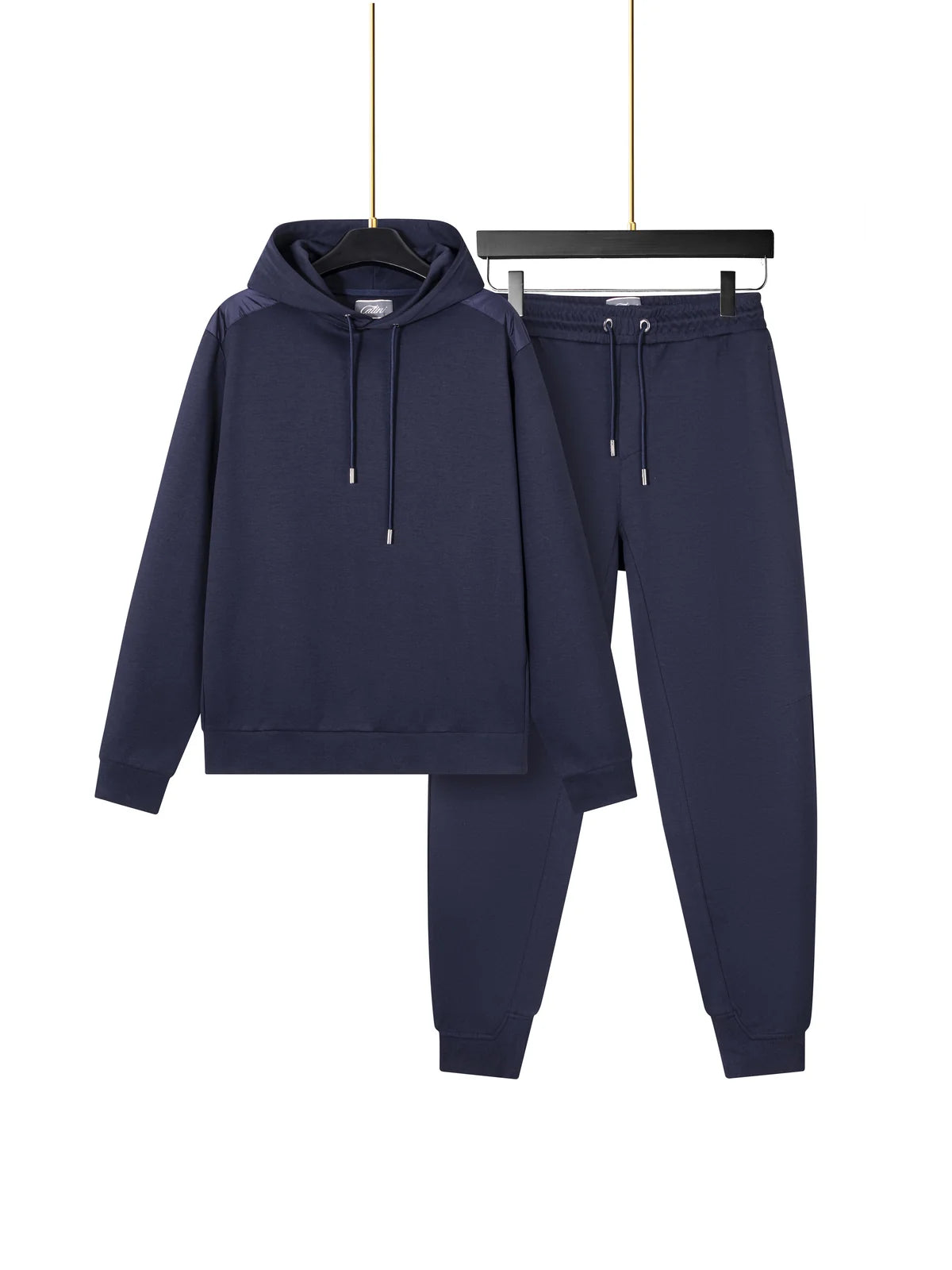 Men's Catini Coporto Hoodie in Navy & Coporto Joggers Tracksuit Set — view 2