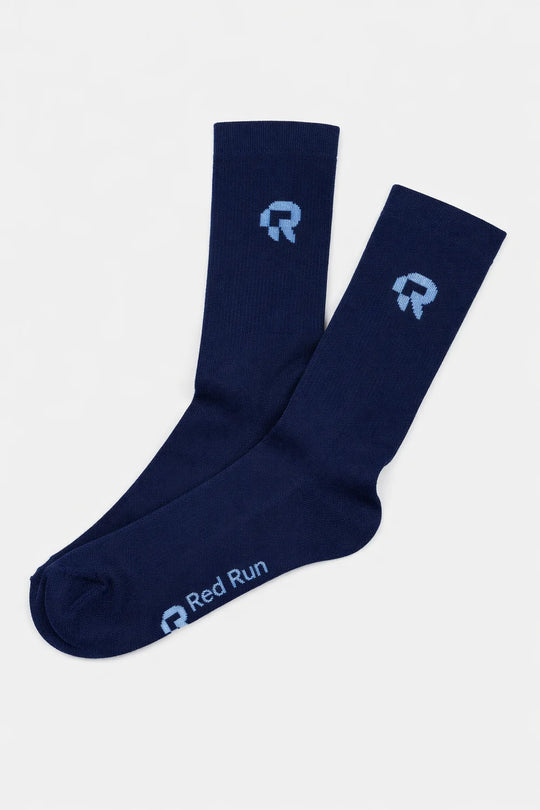 Mens Red Run Midnight Moss Navy Socks