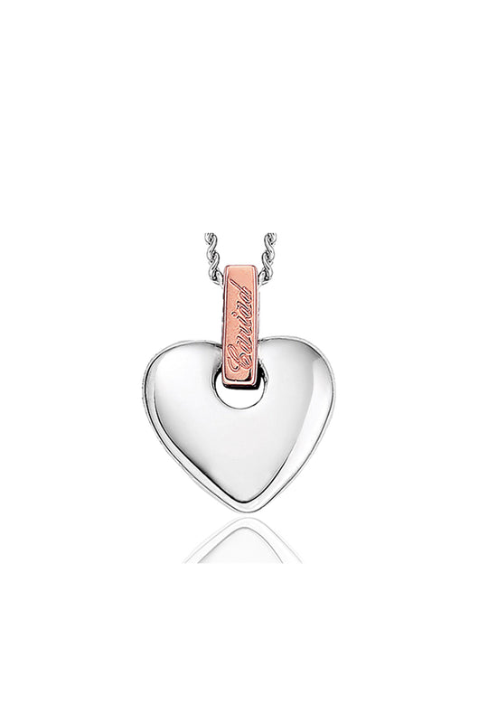 Clogau Sterling Silver Cariad Heart Necklace 3SCA012