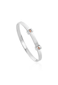 The Clogau Insignia Baby Bangle, a silver sterling bracelet from Clogau, at OD’s Jewellers in St Helens.