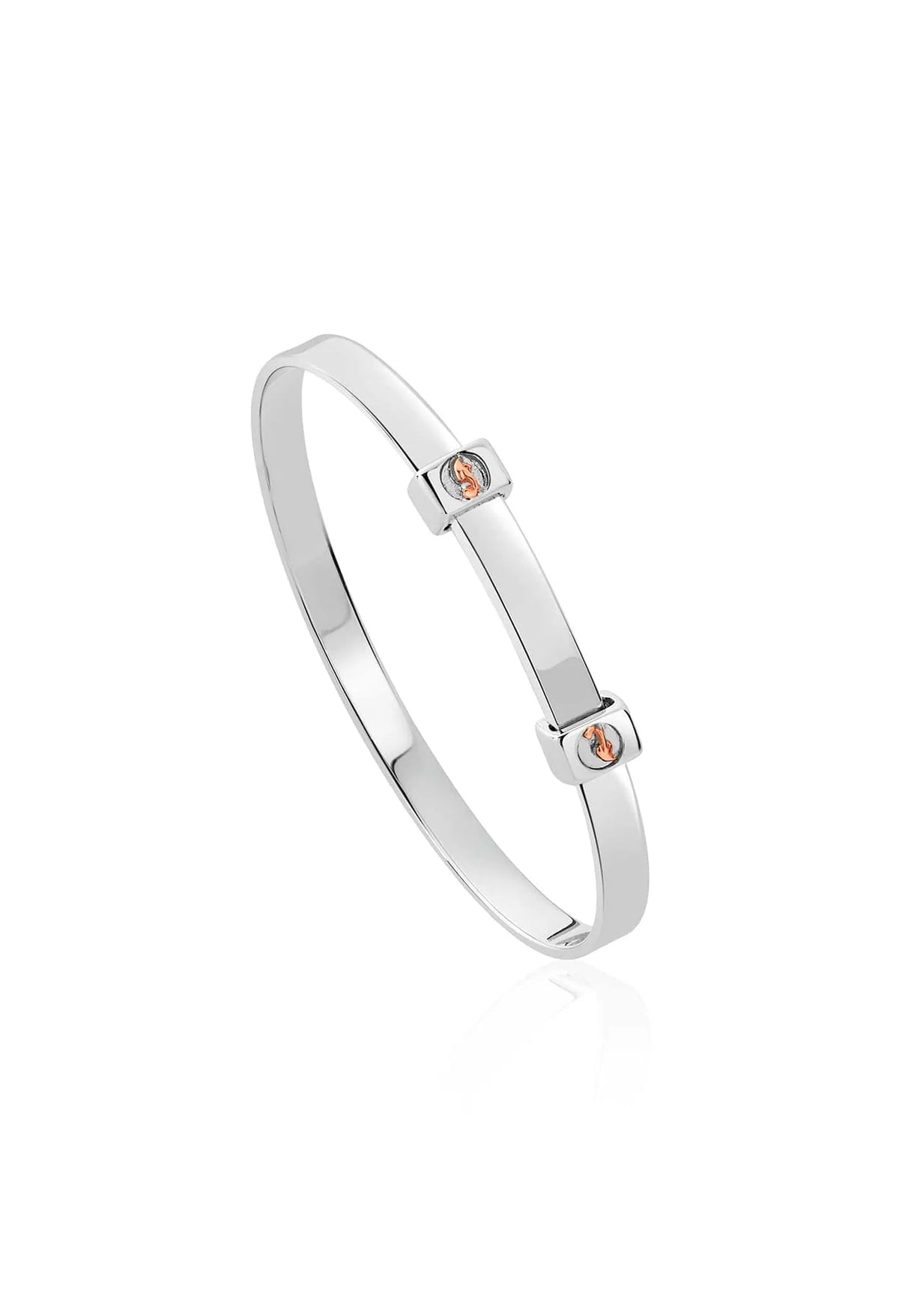 The Clogau Insignia Baby Bangle, a silver sterling bracelet from Clogau, at OD’s Jewellers in St Helens.