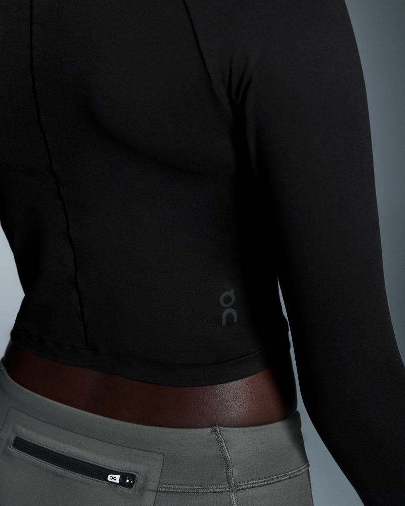 Women's On Running Studio Long-T Crop Black — view 2