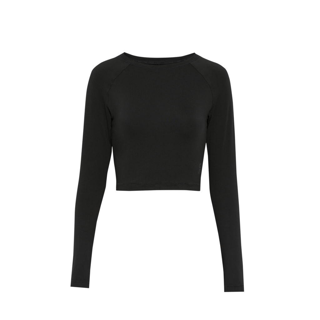 Women's On Running Studio Long-T Crop Black — view 10