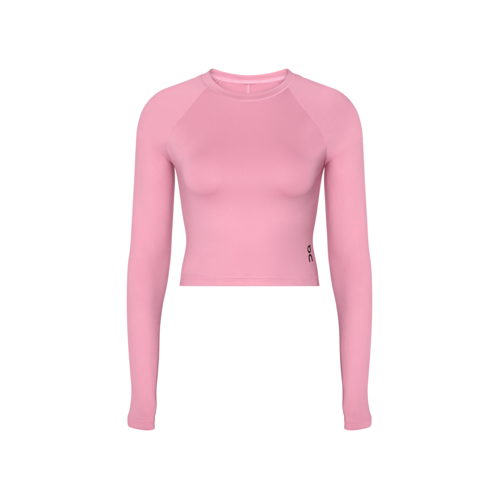 Women's On Running Studio Long-T Crop 1 Magnolia — view 8