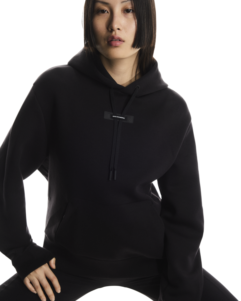 Women's On Running Focus Tech Hoodie Black — view 3
