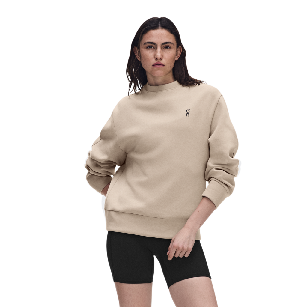 Women's On Running Focus Tech Crew 1 Desert — view 2