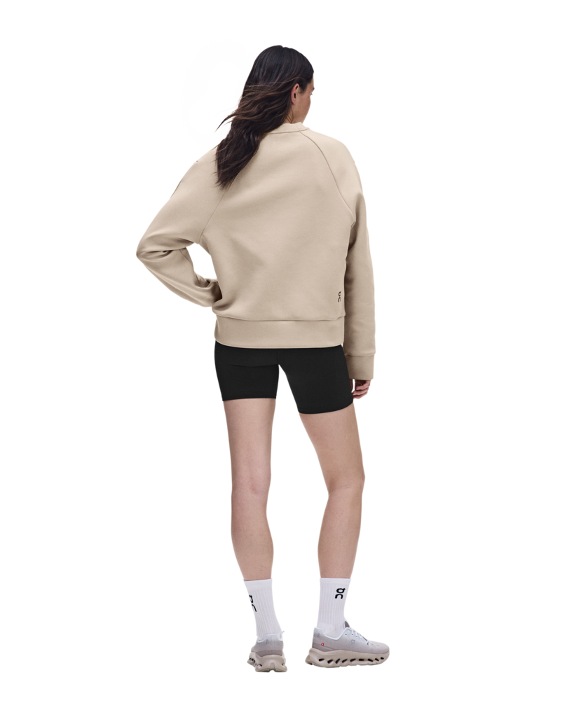 Women's On Running Focus Tech Crew 1 Desert — view 4