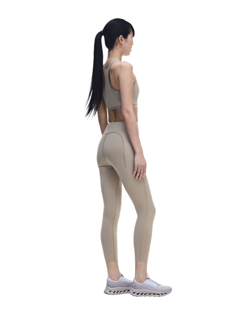 Women's On Running Train Tights 7/8 2 Clay — view 2