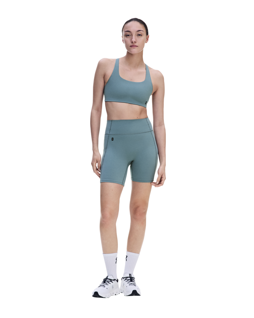 Women's On Running Studio Tights Short 6" 1 Agave