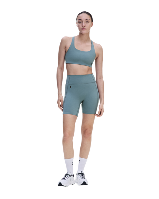 Women's On Running Studio Tights Short 6" 1 Agave