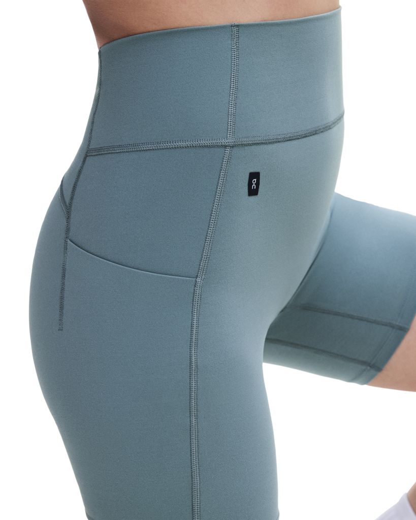 Women's On Running Studio Tights Short 6" 1 Agave — view 4
